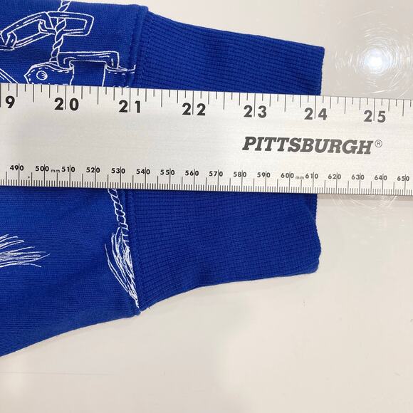 NWOT LAUREN RALPH LAUREN Hoodie Sweatshirt 2X Royal-Blue Equestrian-Horse LongSl - Picture 10 of 10